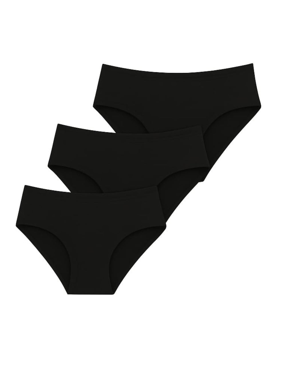 LOT 3 CULOTTES EVA BLACK - SECONDE PEAU SANS COUTURES